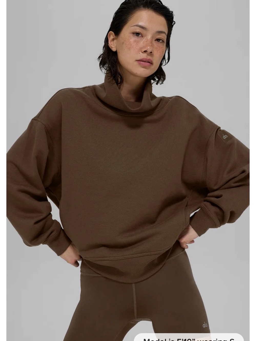 Alo Yoga Hazy Mock Neck Pullover